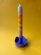 Load image into Gallery viewer, Purple Colour Pop Wavy Candle Holder
