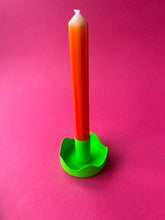 Load image into Gallery viewer, Green Colour Pop Wavy Candle Holder