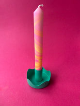 Load image into Gallery viewer, Aqua Colour Pop Wavy Candle Holder