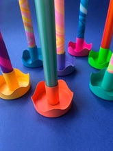Load image into Gallery viewer, Orange Colour Pop Wavy Candle Holder