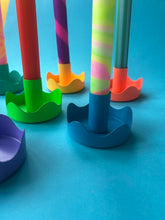 Load image into Gallery viewer, Blue Colour Pop Wavy Candle Holder