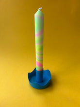 Load image into Gallery viewer, Blue Colour Pop Wavy Candle Holder
