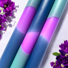 Load image into Gallery viewer, VELVET WATERS Dip Dye Dinner Candle Trio