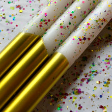 Load image into Gallery viewer, FUNFETTI Dip Dye Dinner Candle Trio