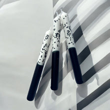 Load image into Gallery viewer, CRUELLA Dip Dye Dinner Candle Trio