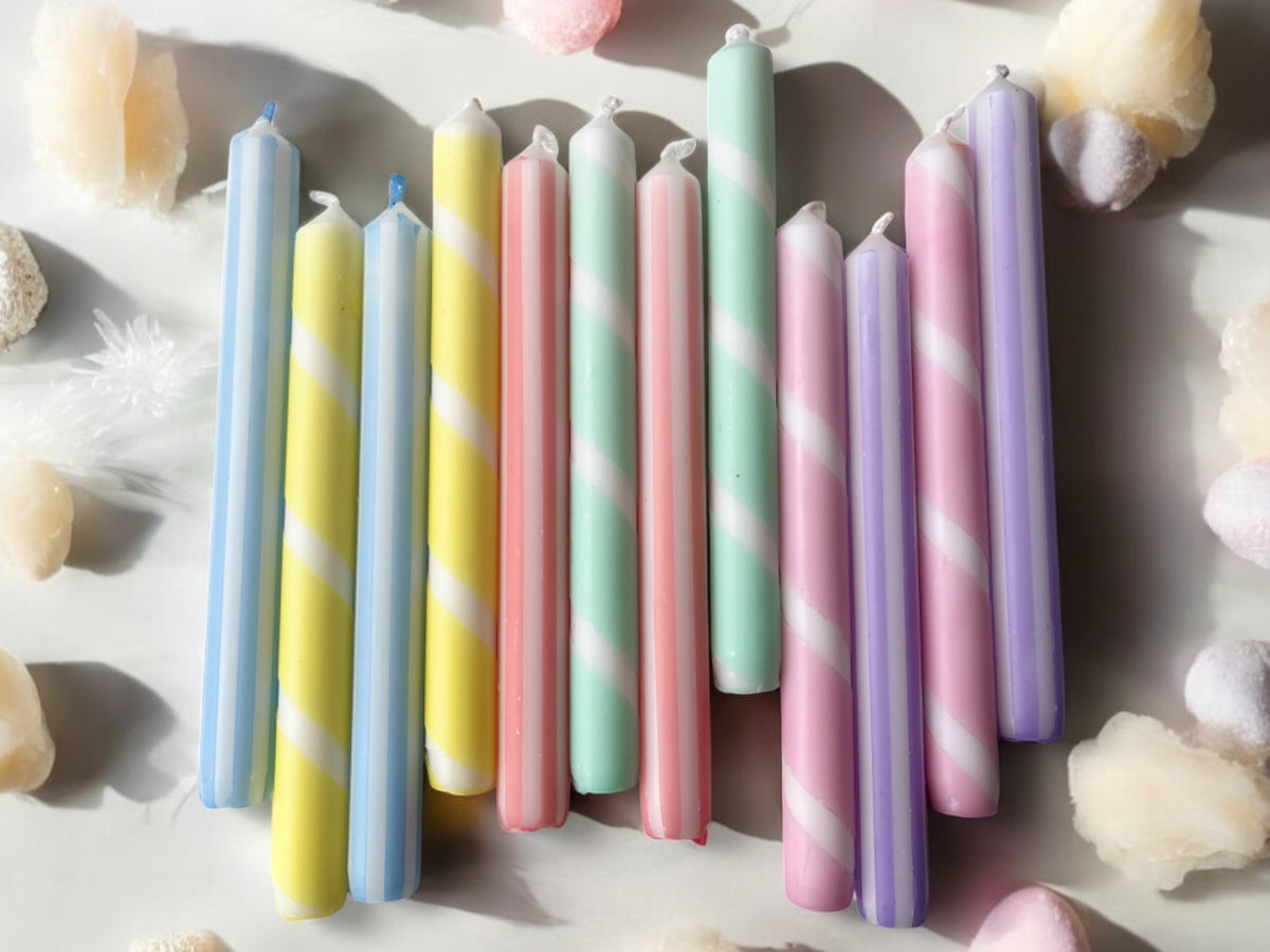 YELLOW & BLUE STRIPE MIX 4 PACK