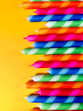 Load image into Gallery viewer, LOLLIPOPS Dip Dye Dinner Candles set of 4