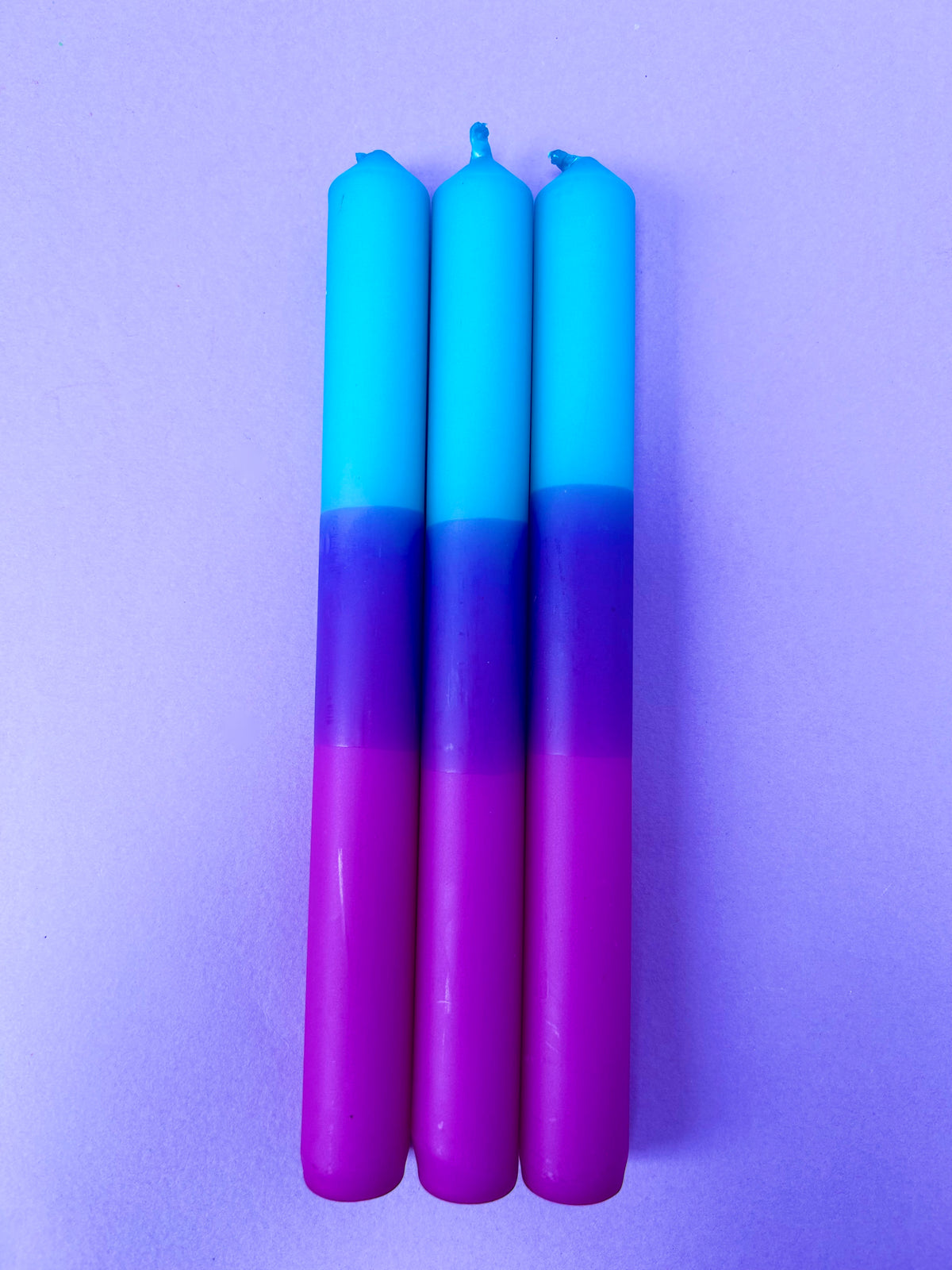 NEAR MOON Dip Dye Dinner Candles trio