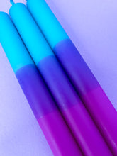 Load image into Gallery viewer, NEAR MOON Dip Dye Dinner Candles trio