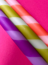 Load image into Gallery viewer, RETRO DINING Dip Dye Dinner Candles Trio