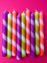 Load image into Gallery viewer, RETRO DINING Dip Dye Dinner Candles Trio