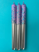 Load image into Gallery viewer, WINTER WHIMSY Dip Dye Dinner Candle Trio