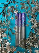 Load image into Gallery viewer, WINTER WHIMSY Dip Dye Dinner Candle Trio