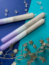 Load image into Gallery viewer, FROZEN Dip Dye Dinner Candle Trio