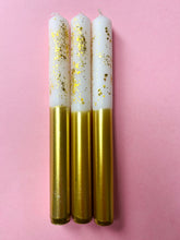 Load image into Gallery viewer, ANGEL WINGS Dip Dye Dinner Candle Trio