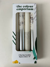 Load image into Gallery viewer, ICE BREAKER Dip Dye Dinner Candle set of 4