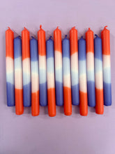 Load image into Gallery viewer, CORAL OCEAN Dip Dye Dinner Candles Trio