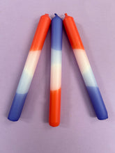 Load image into Gallery viewer, CORAL OCEAN Dip Dye Dinner Candles Trio