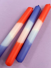 Load image into Gallery viewer, CORAL OCEAN Dip Dye Dinner Candles Trio