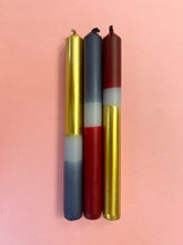 Load image into Gallery viewer, WINE NIGHTS Dip Dye Dinner Candle Trio