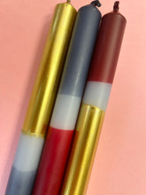 Load image into Gallery viewer, WINE NIGHTS Dip Dye Dinner Candle Trio