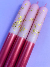 Load image into Gallery viewer, SUGAR AND SPICE Dip Dye Dinner Candle Trio