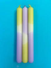 Load image into Gallery viewer, MINT POTION Dip Dye Dinner Candle Trio