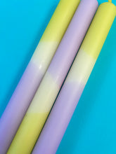 Load image into Gallery viewer, MINT POTION Dip Dye Dinner Candle Trio