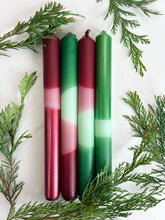 Load image into Gallery viewer, FIR BERRIES Dip Dye Dinner Candle set of 4