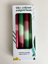 Load image into Gallery viewer, FIR BERRIES Dip Dye Dinner Candle set of 4