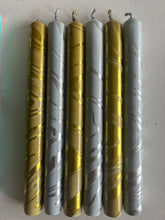 Load image into Gallery viewer, METALLIC MARBLED FOIL - Champagne and Snow Set of 4 or 6