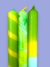 Load image into Gallery viewer, ZEZTY GROVE Dip Dye Dinner Candles Trio