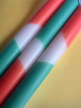 Load image into Gallery viewer, CORAL CALM Dip Dye Dinner Candle Trio