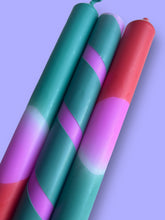 Load image into Gallery viewer, TROPICAL FIESTA Dip Dye Dinner Candle Trio