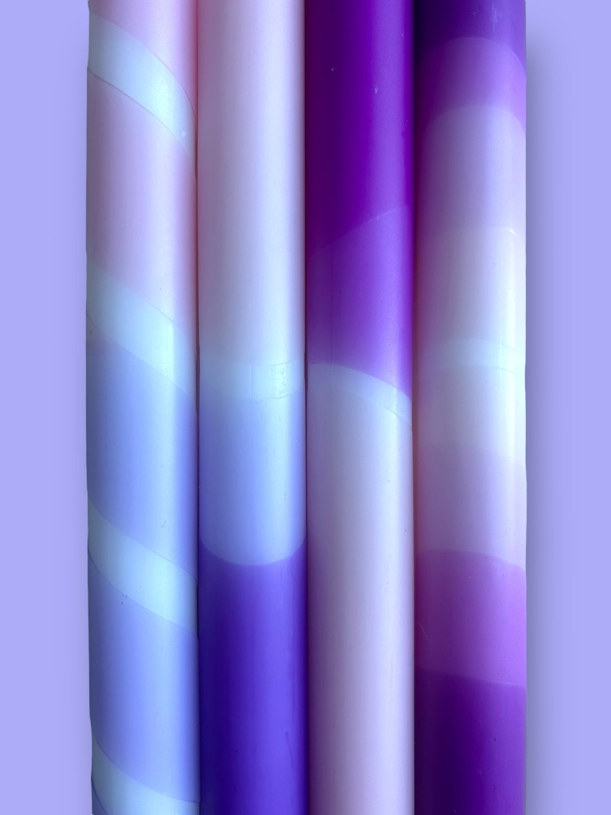LILAC LOVE Dip Dye Dinner Candle set of 4