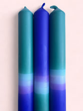 Load image into Gallery viewer, MYSTIC VIOLET Dip Dye Dinner Candle Trio