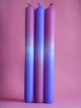 Load image into Gallery viewer, PINK PETALS Dip Dye Dinner Candles Trio