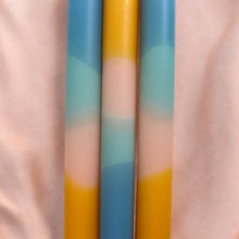 Load image into Gallery viewer, BEACHY - Dip Dye Dinner Candle Trio