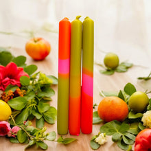 Load image into Gallery viewer, SEVENTIES HEAVEN - Dip Dye Dinner Candle Trio