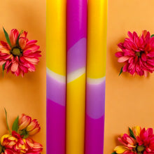 Load image into Gallery viewer, DREAMSCAPE DELIGHT - Dip Dye Dinner Candle Trio