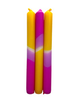 Load image into Gallery viewer, DREAMSCAPE DELIGHT - Dip Dye Dinner Candle Trio