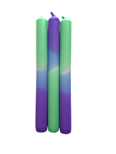 Load image into Gallery viewer, VIBRANT TWILIGHT - Dip Dye Dinner Candle Trio
