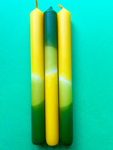 Load image into Gallery viewer, LEMONS AND LIMES - Dip Dye Dinner Candle Trio