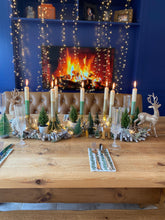 Load image into Gallery viewer, ANGEL WINGS Dip Dye Dinner Candle Trio