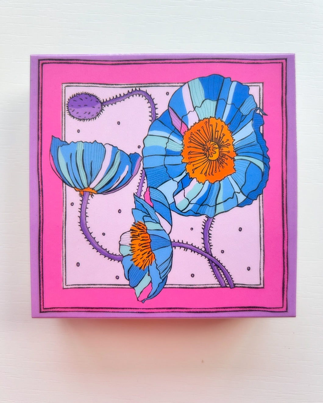 Blue Poppies Matchbox