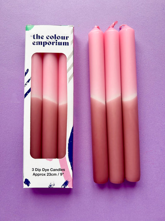 MULBERRY COULIS Dip Dye Dinner Candle