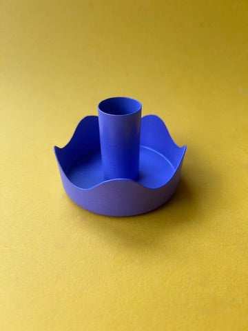 Purple Colour Pop Wavy Candle Holder