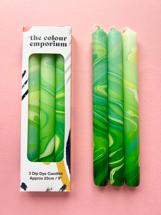 GREEN LEAVES - MARBLED