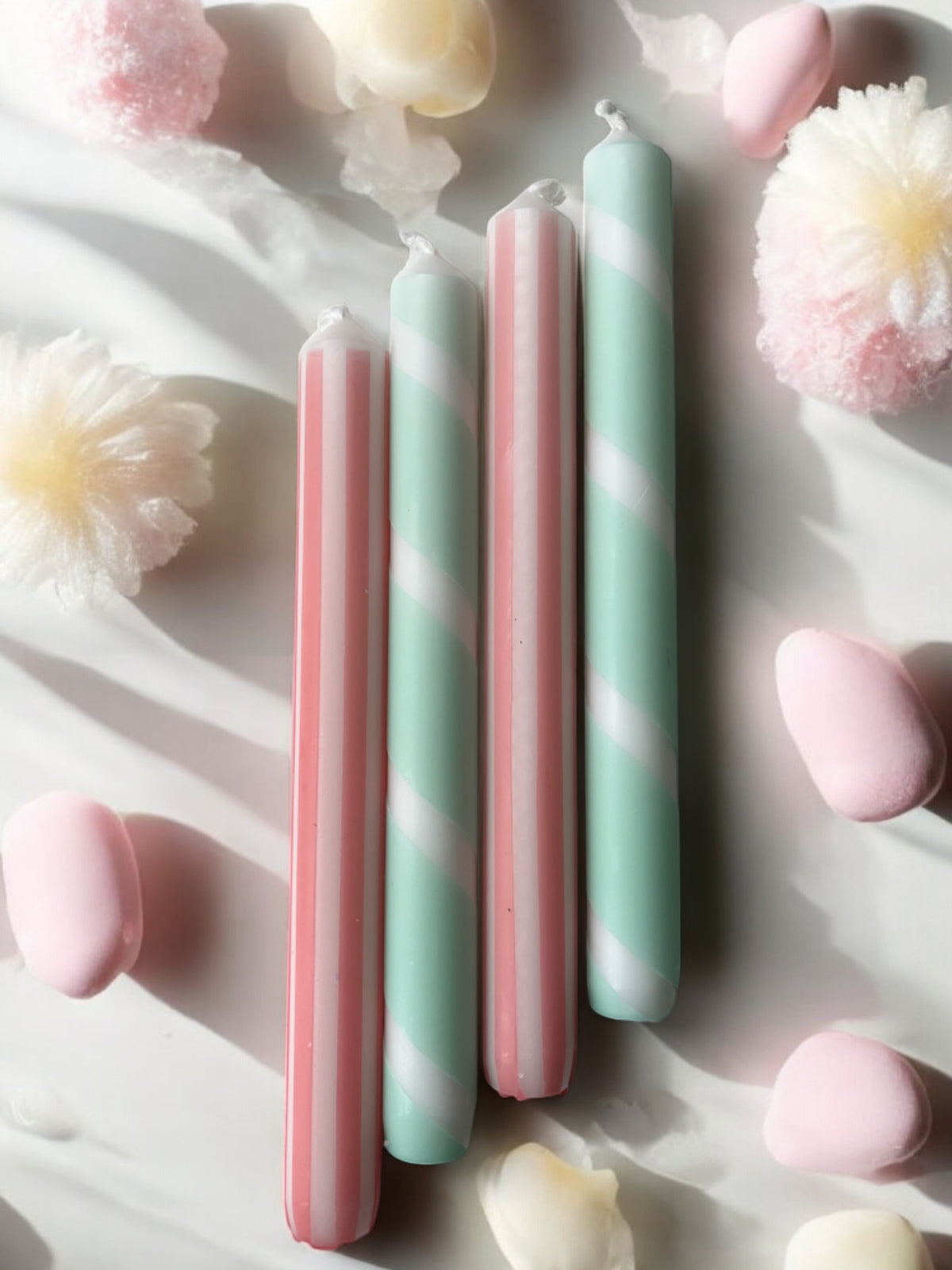 CORAL & MINT STRIPE MIX 4 PACK