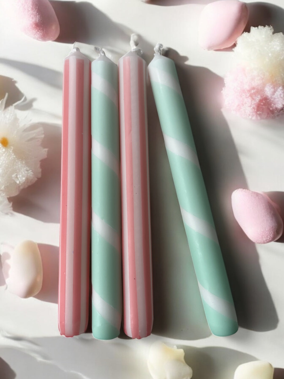 CORAL & MINT STRIPE MIX 4 PACK